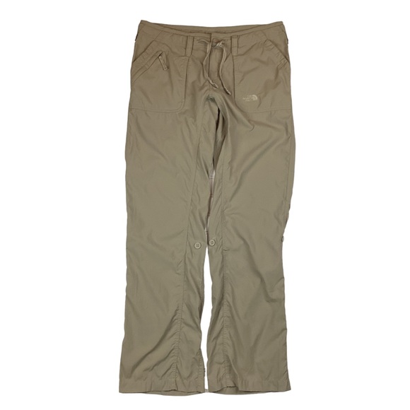 North Face Convertible Cargo Hiking Camping Pant Tan Nylon - Picture 1 of 12
